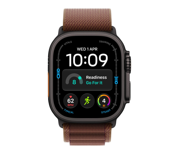 Apple Watch Ultra 4/Czarny Tytan/Burgundowa Opaska Alpine S - 1594117 - zdjęcie 2